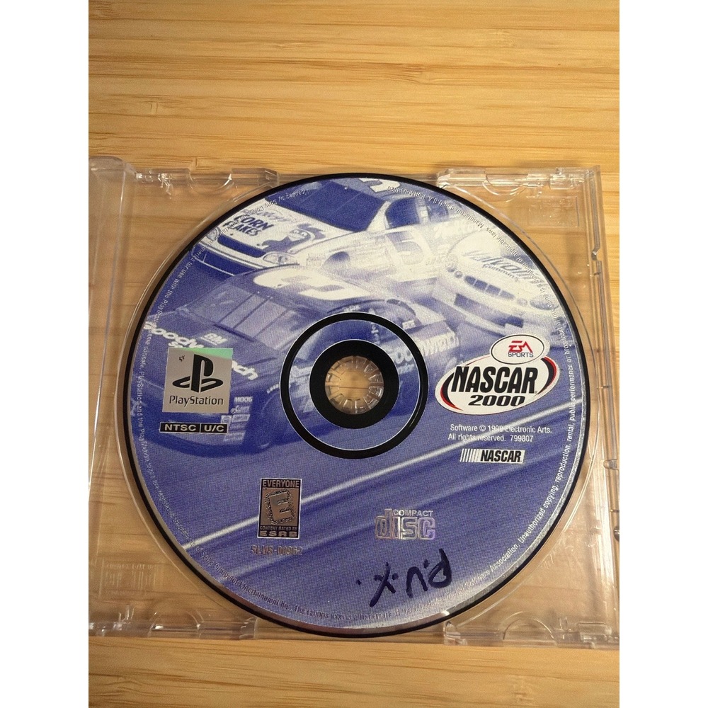NASCAR 2000 PS1 Disc‎ Only Untested Replacement Jewel Case EA Sports